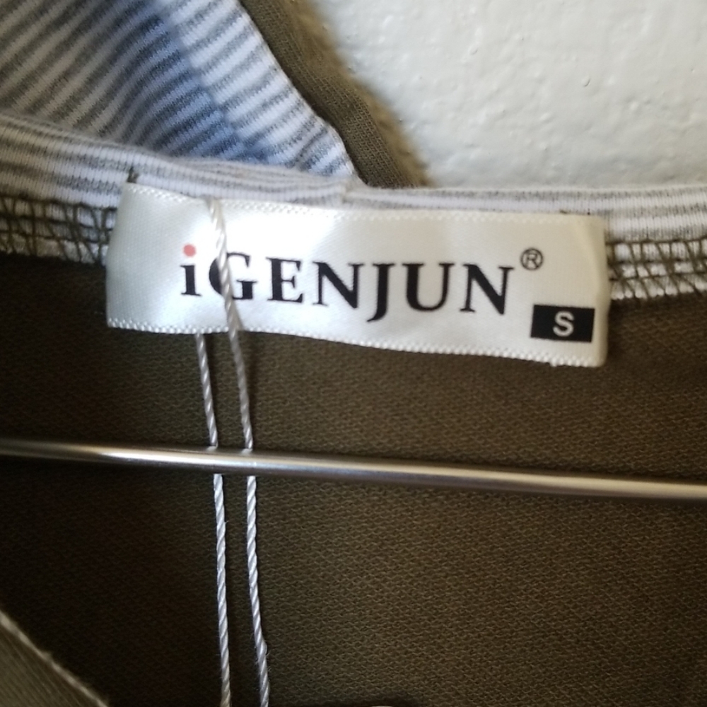 GENJUN  long sleeves hoodie sweatshirt - Picture 5 of 5